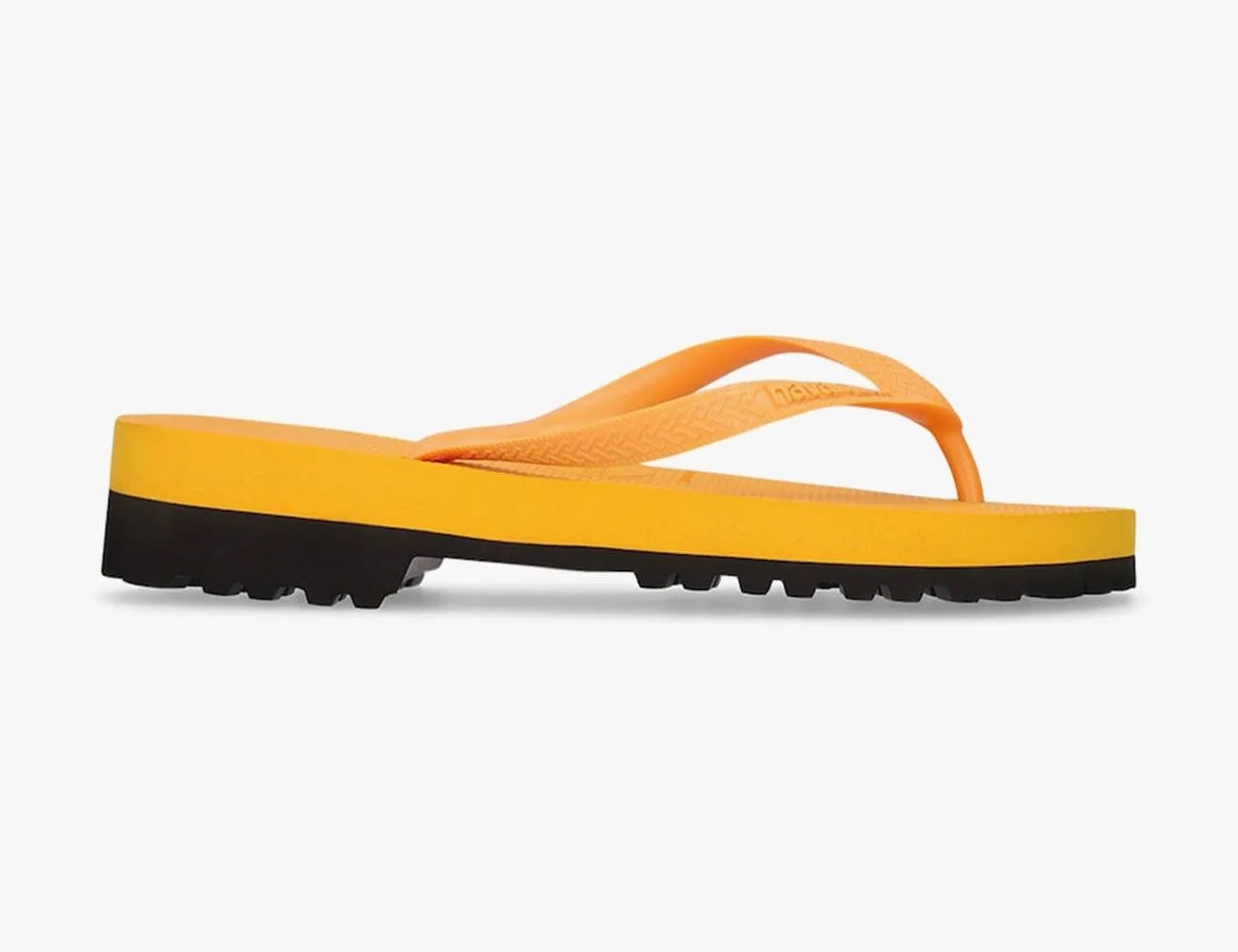 vibram x havaianas flip flops orange
