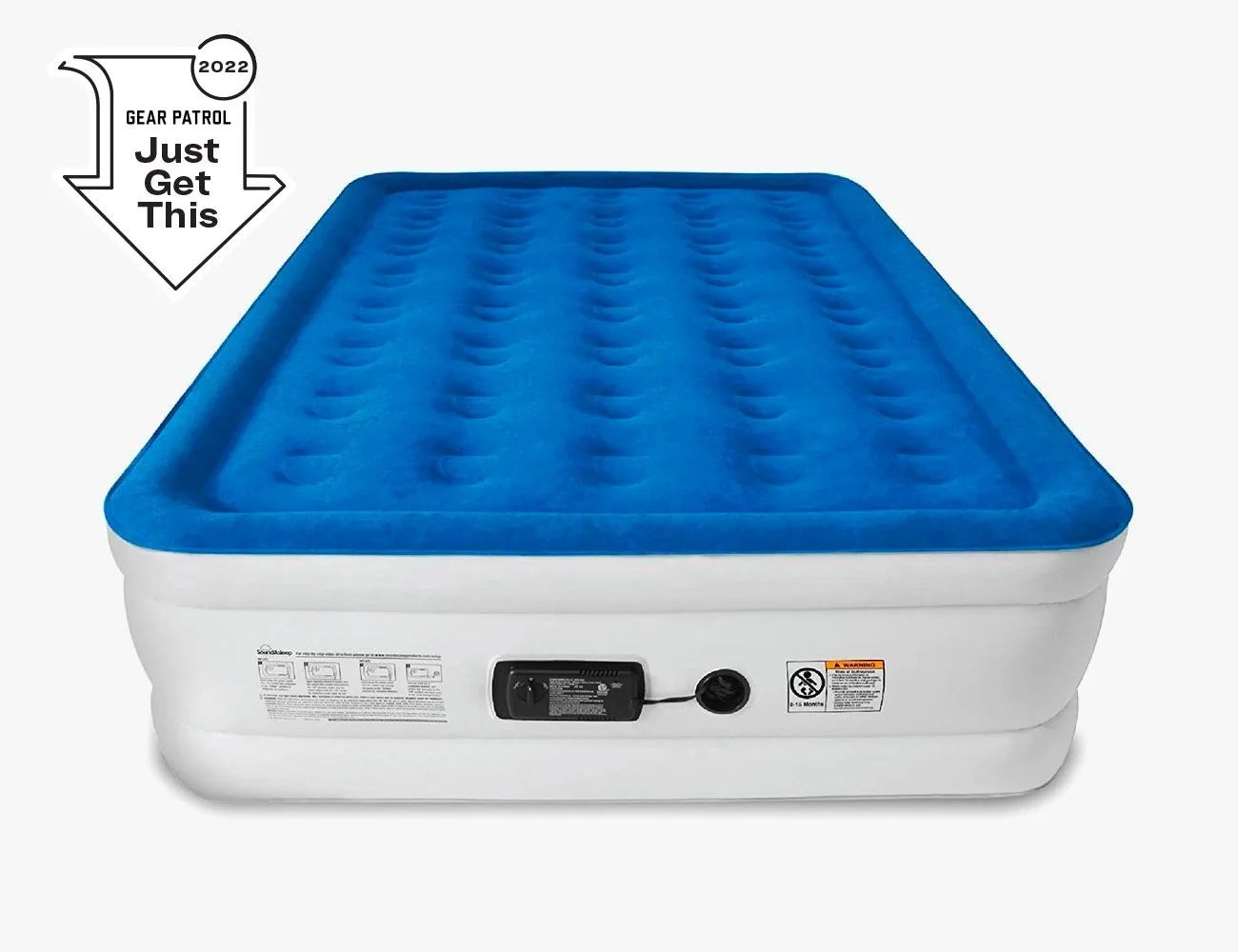 soundasleep dream series air mattress with comfortcoil technology internal high capacity pump queen size