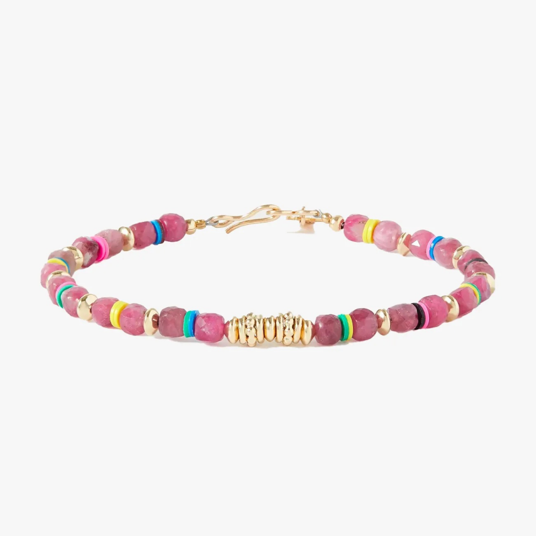 Panorama Gold Multi-Stone Beaded Bracelet