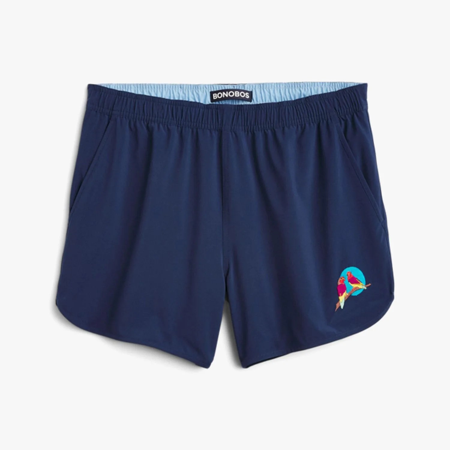 Curved Hem Swim Trunk