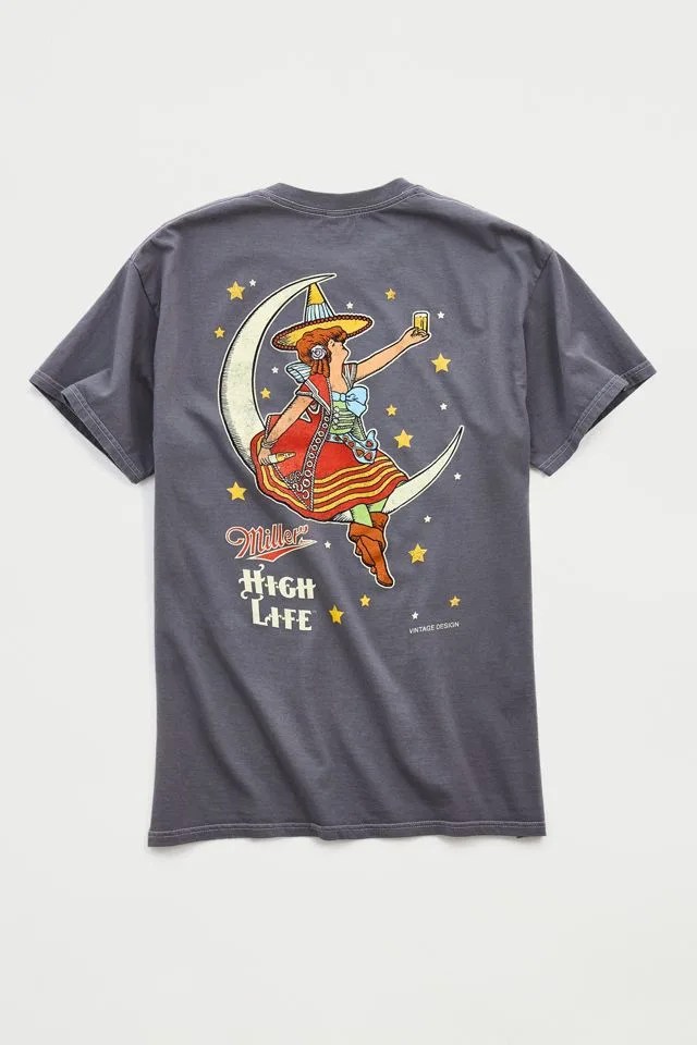 Miller Lite Moon Vintage Wash Tee