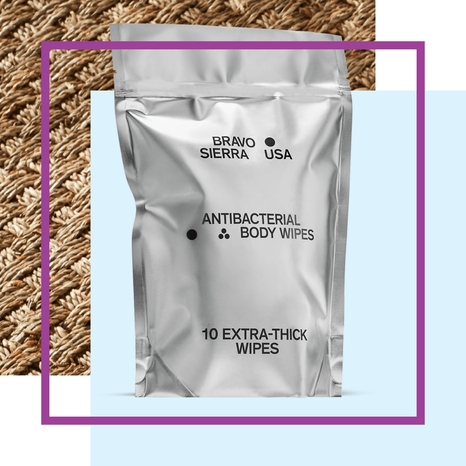 Bravo Sierra Antibacterial Body Wipes