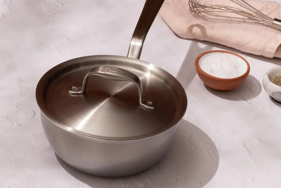 made in stainless clad saucier