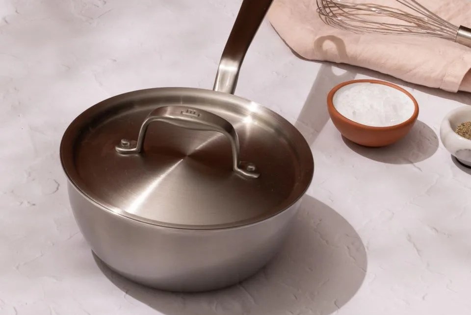 made in stainless clad saucier