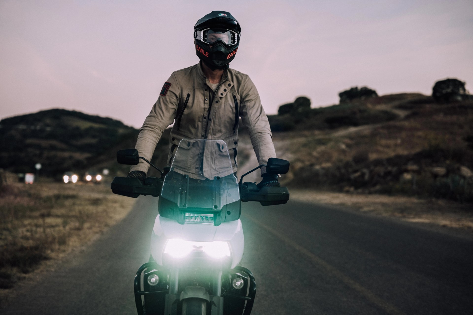man riding motorcycle