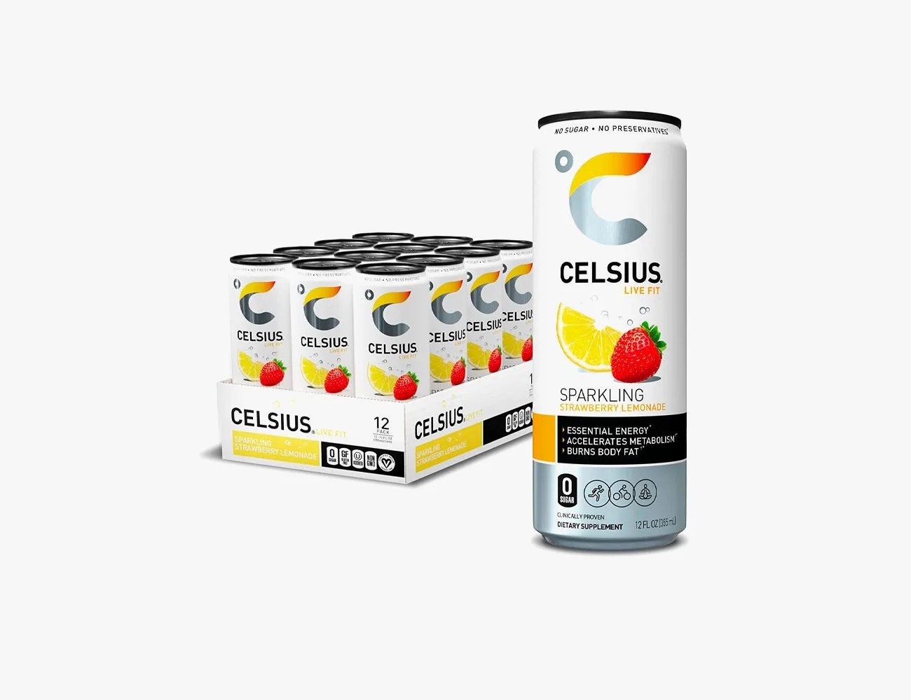 celsius sparkling strawberry lemonade energy drink