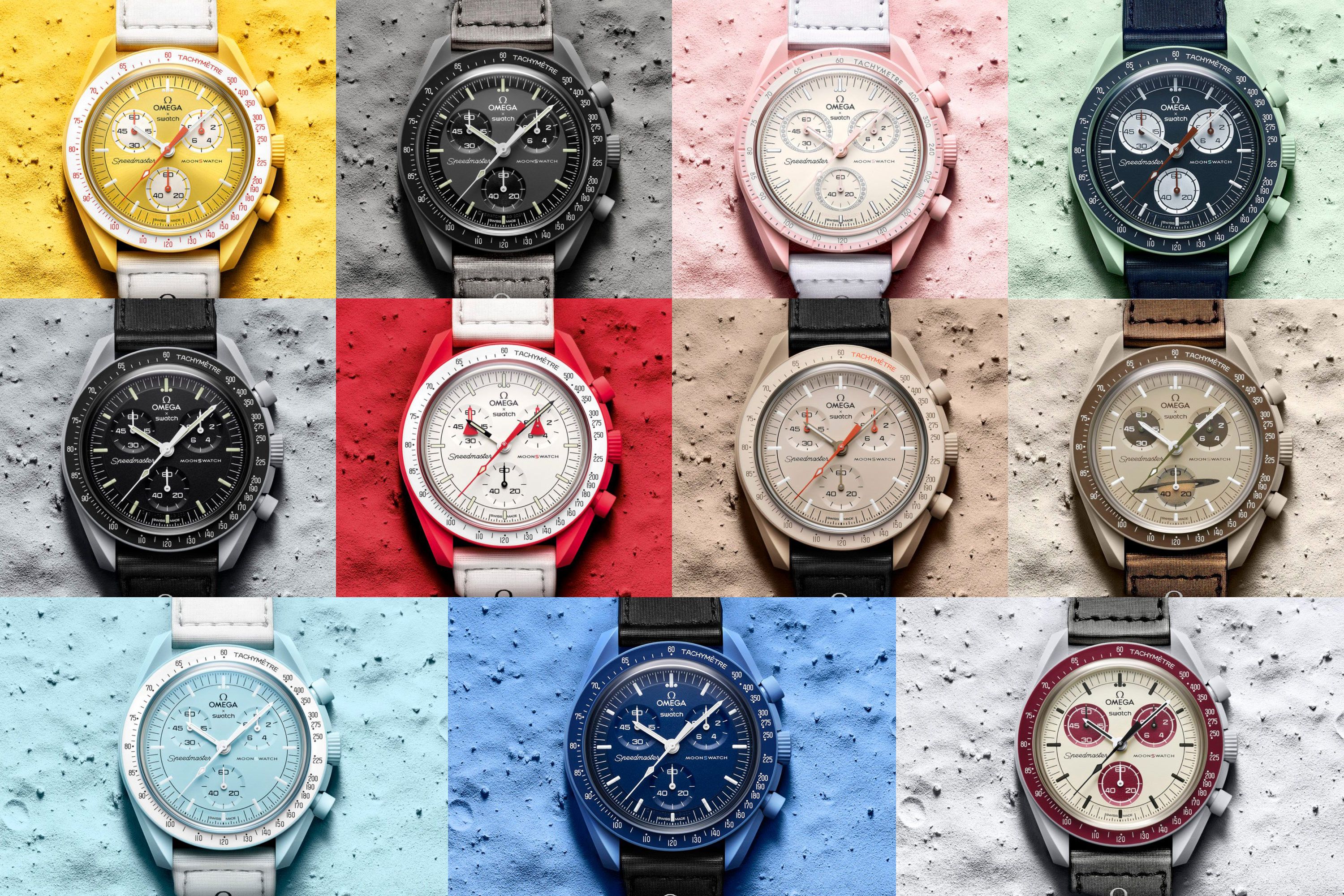 swatch x omega bioceramic moonswatch watches