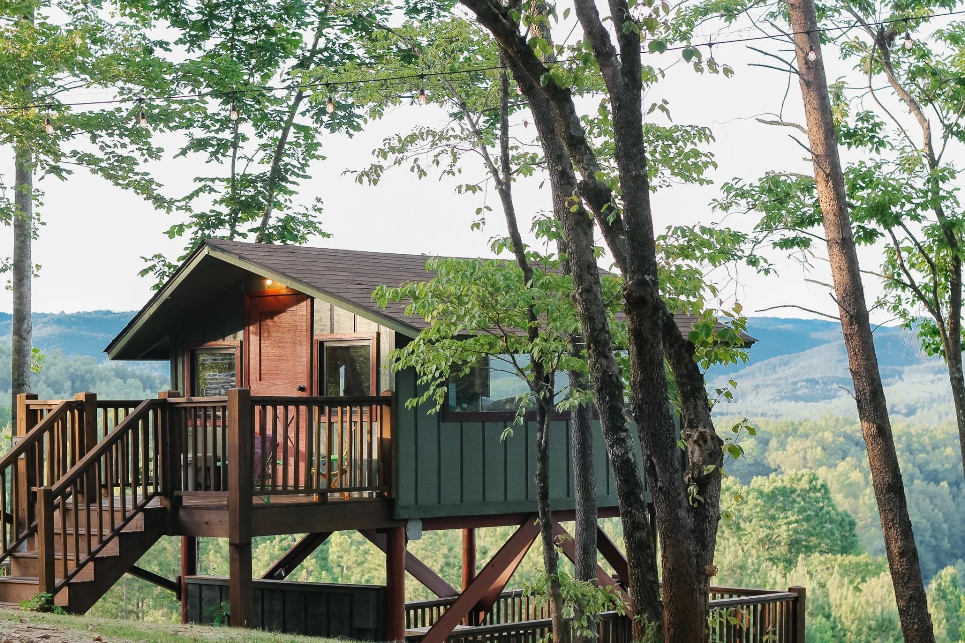 campspot cabin in woods