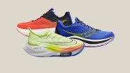 nike air zoom alphafly next percent flyknit, saucony endorphin speed 2 and altra vanish carbon