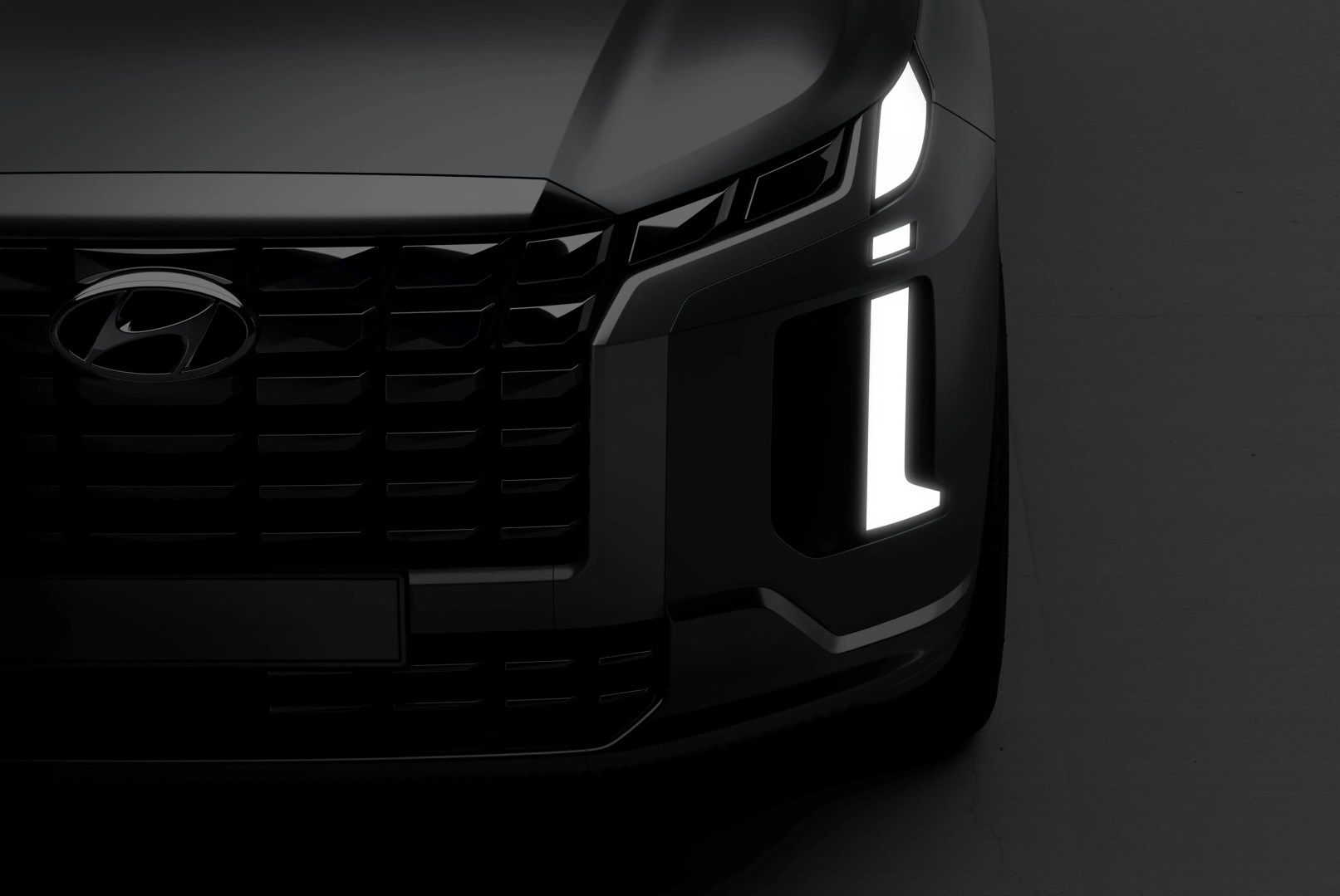 teaser image of new hyundai palisade