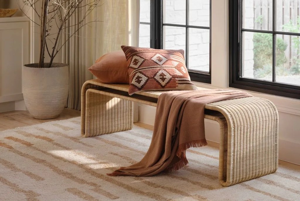 the citizenry penida wicker bench