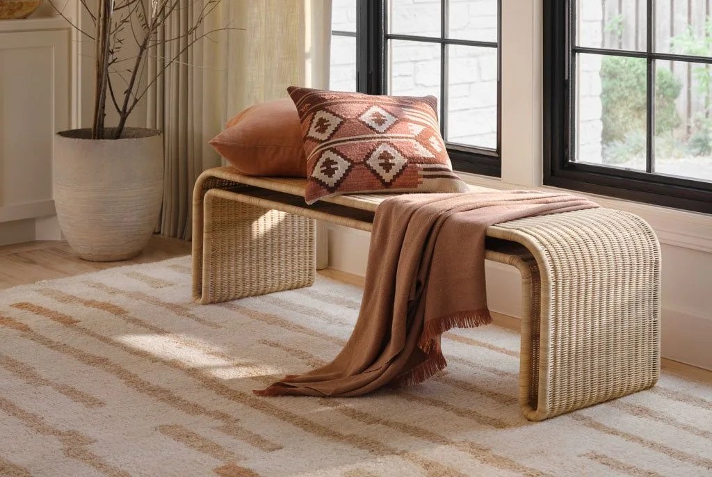 the citizenry penida wicker bench