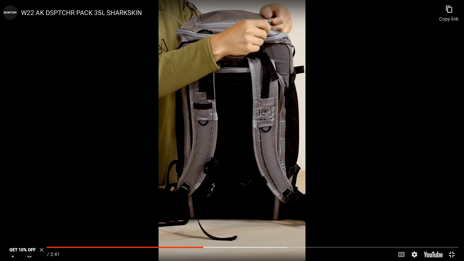 burton ak dispatcher 35l backpack