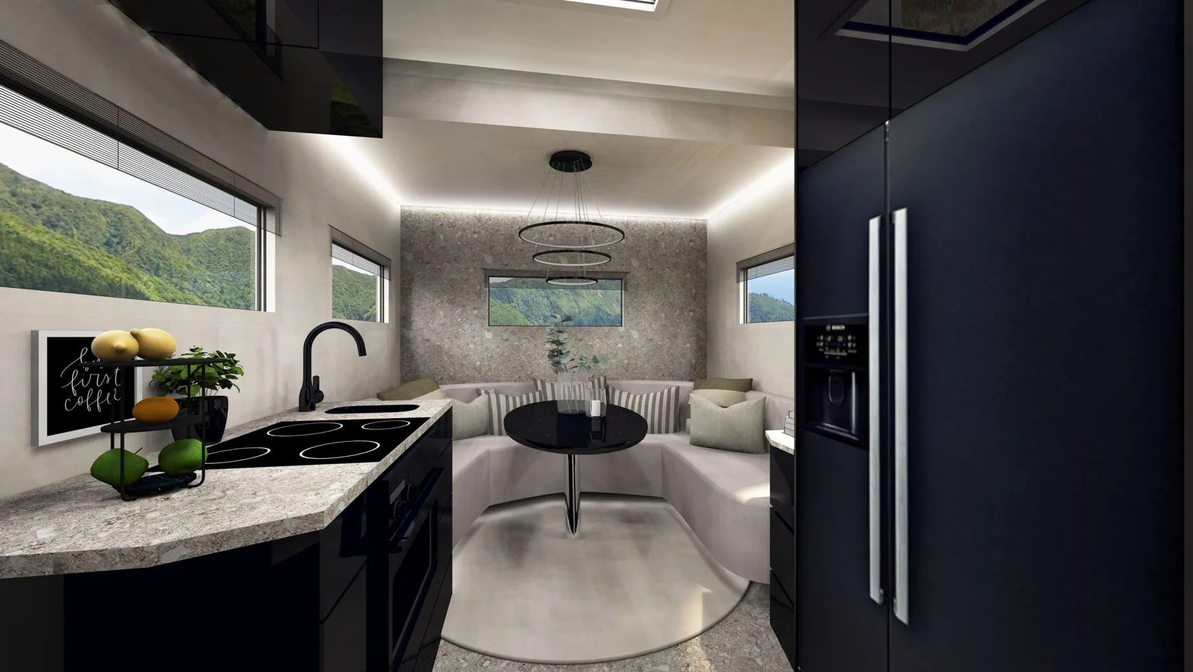 rise 4x4 offroad camper interior
