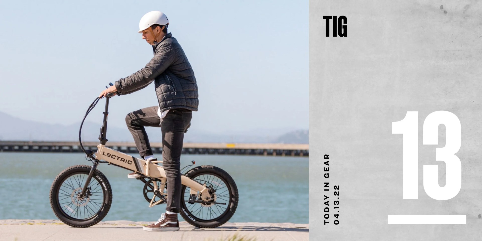 today in gear april 13 2022 man riding lectric ebike