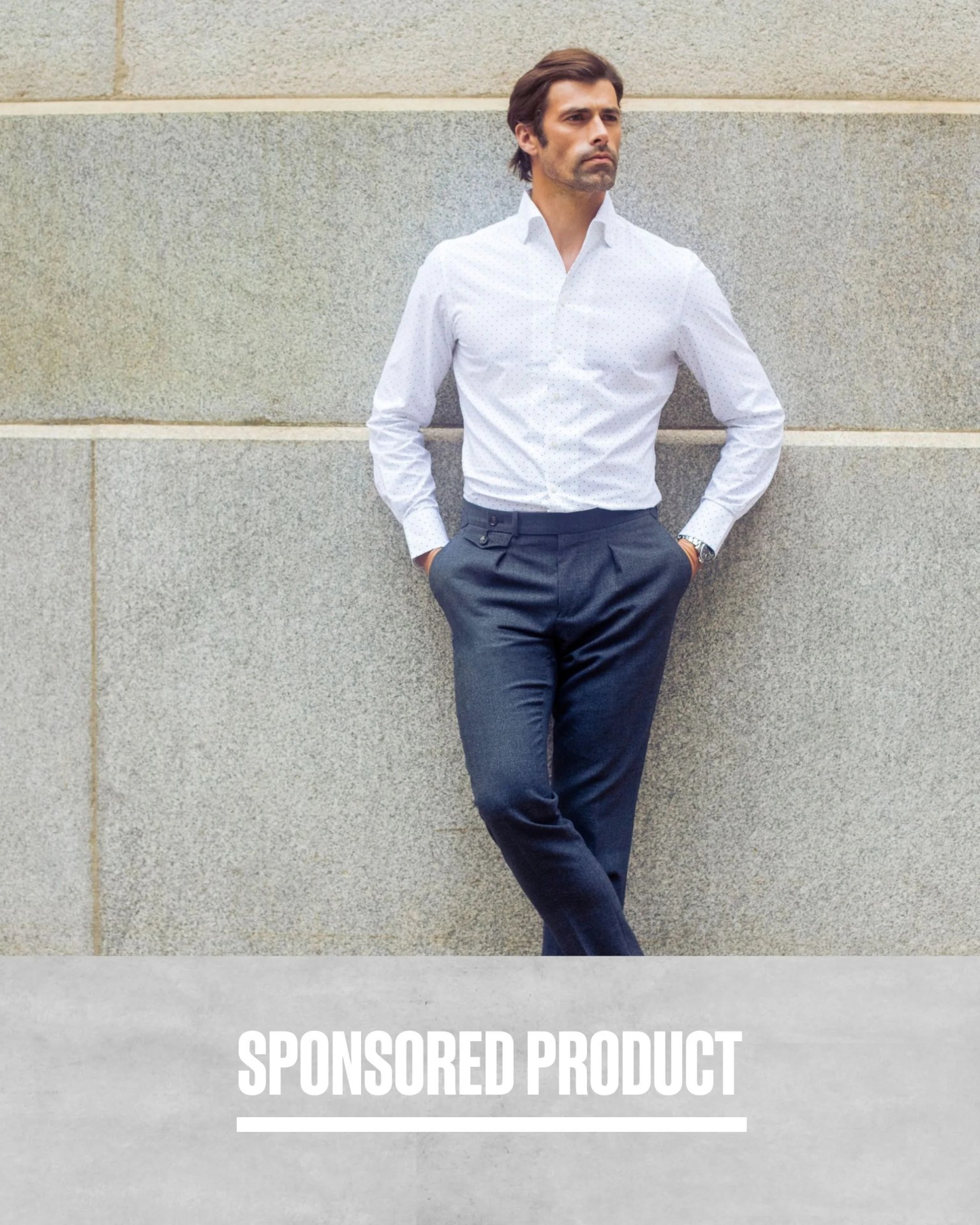 sponsored product napoli bamboo one piece micro dot shirt