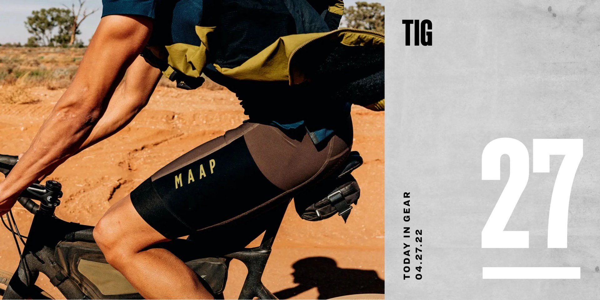 today in gear april 27 2022 man cycling wearing maap gear