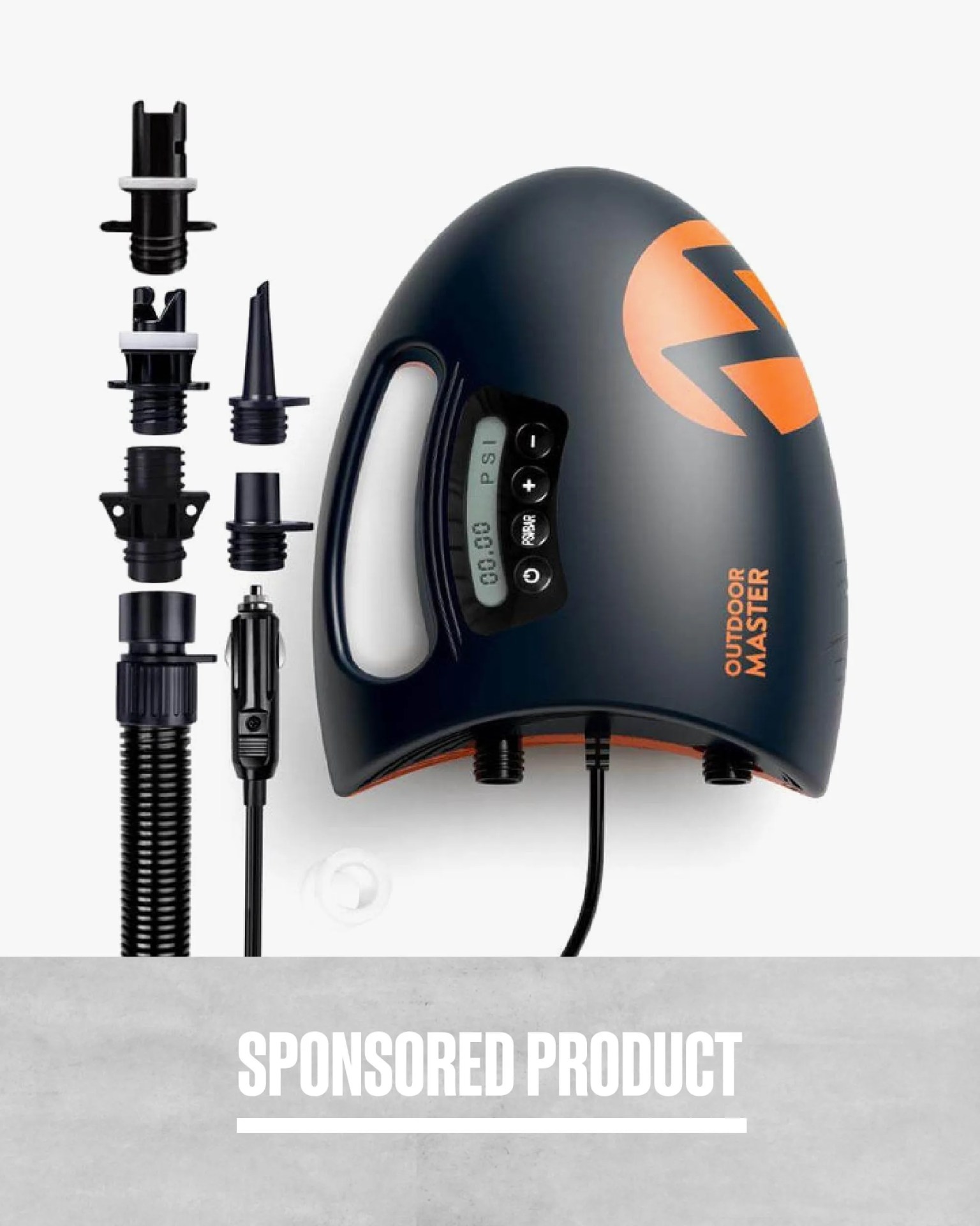 sponsored product outdoor master shark ii sup electric air pump