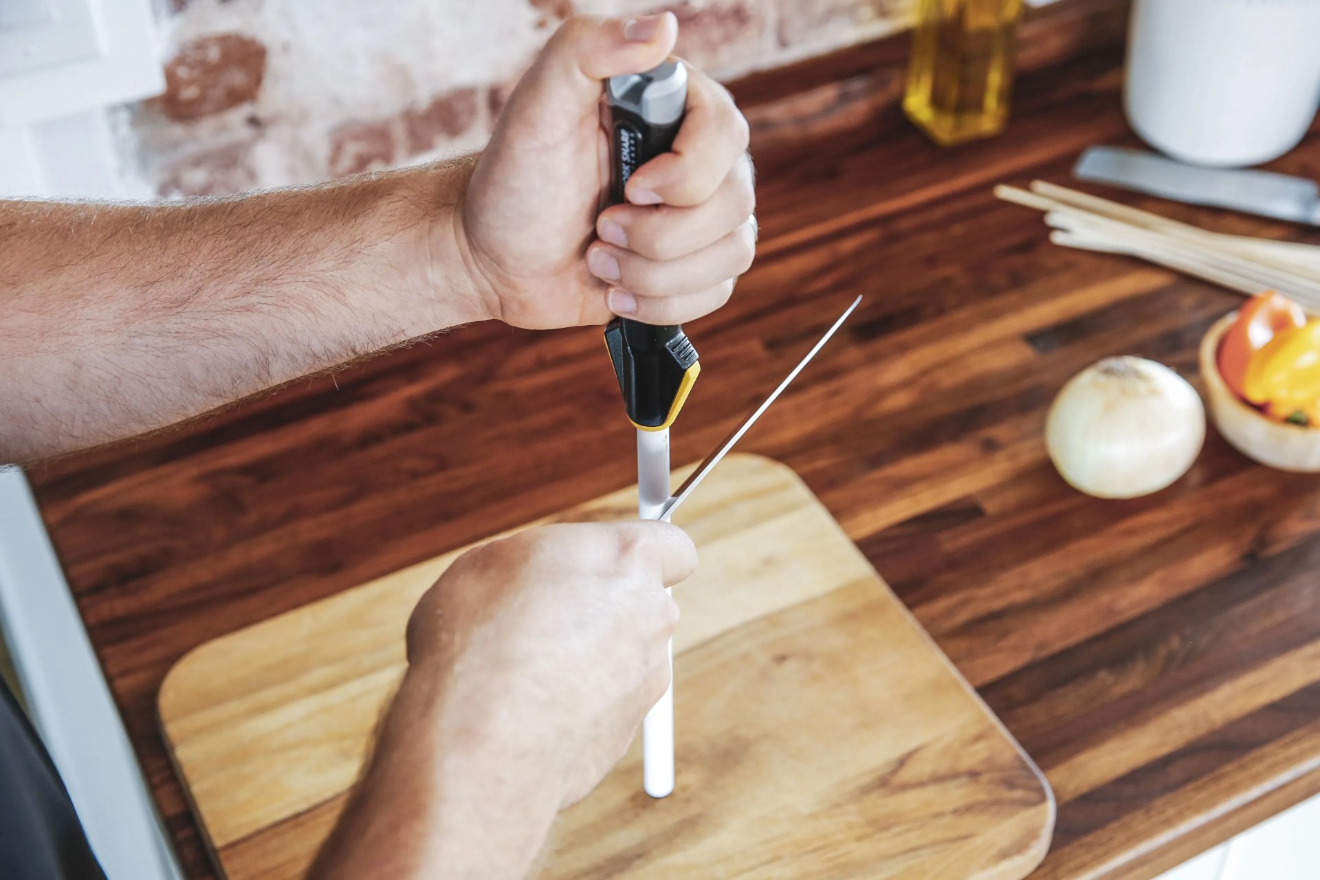 work sharp ceramic kitchen honing rod