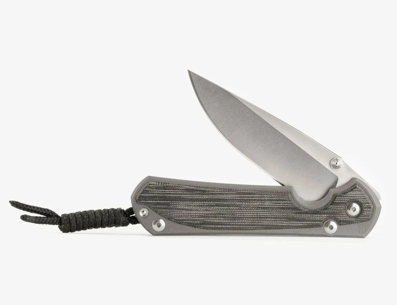 a folding pocket knife with a gray handle