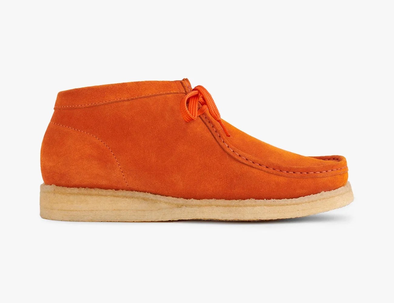 padmore and barnes suede boot in orange