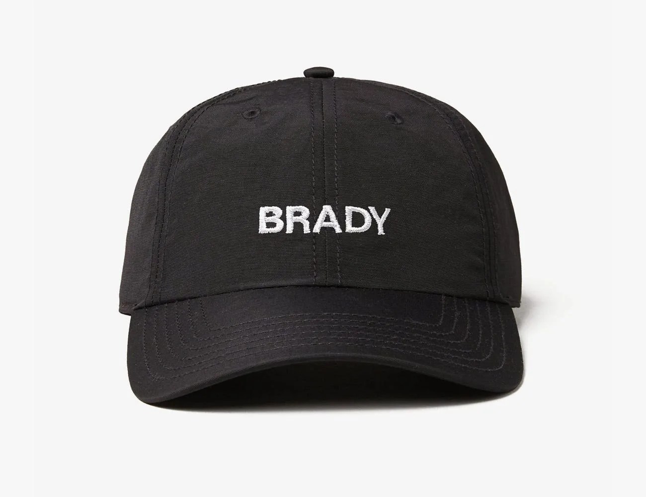 brady adjustable 6 panel hat uppercase