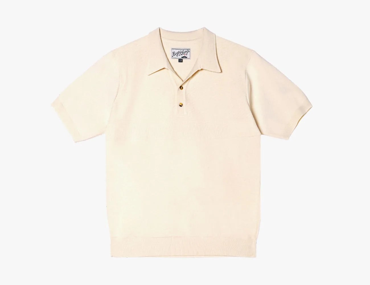 woven polo beige