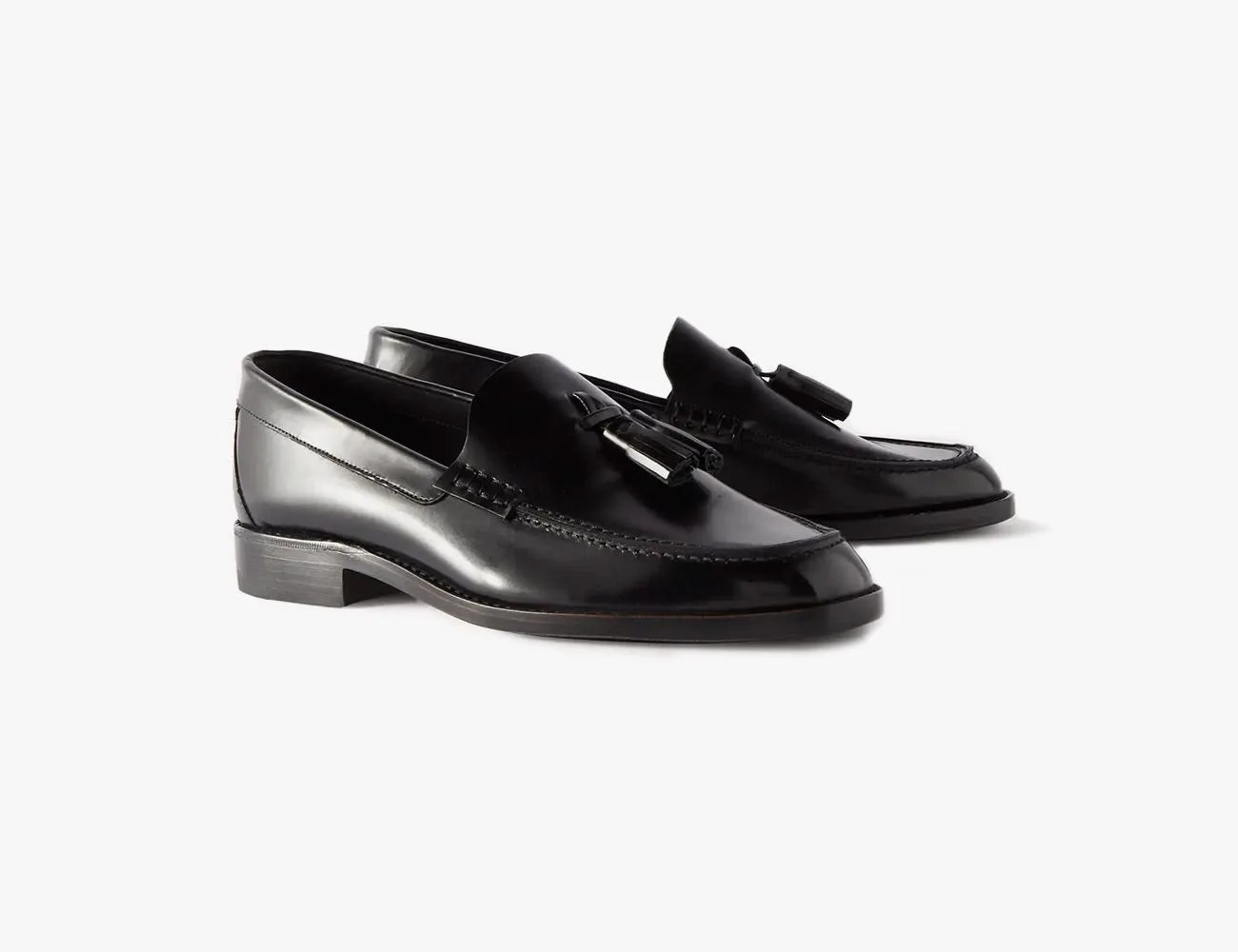 napoli leather tasselled loafers