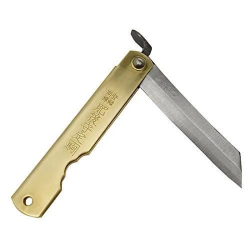 Higonokami Folding Knife Blue Paper Steel 90mm
