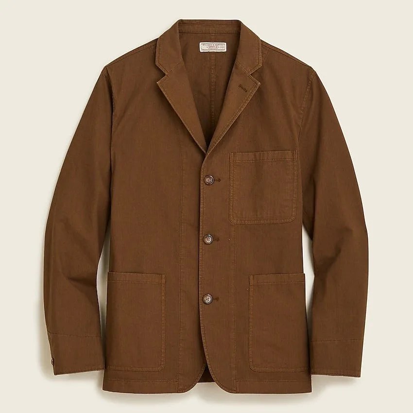 Wallace & Barnes chore blazer in Italian stretch cotton
