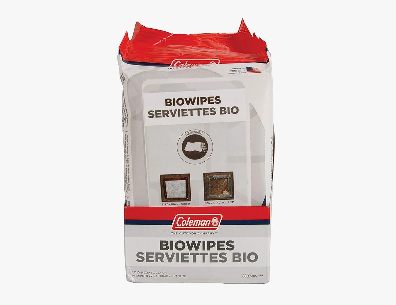 Coleman Biowipes 30 Count