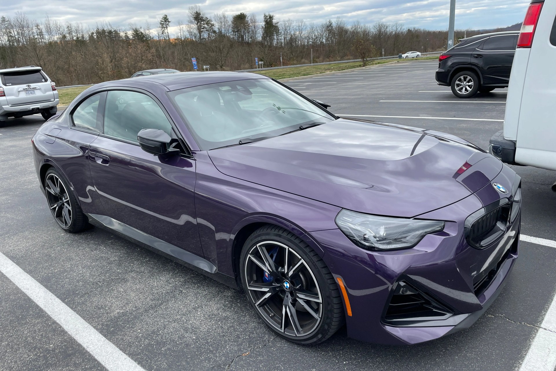 2022 bmw m240i xdrive in purple