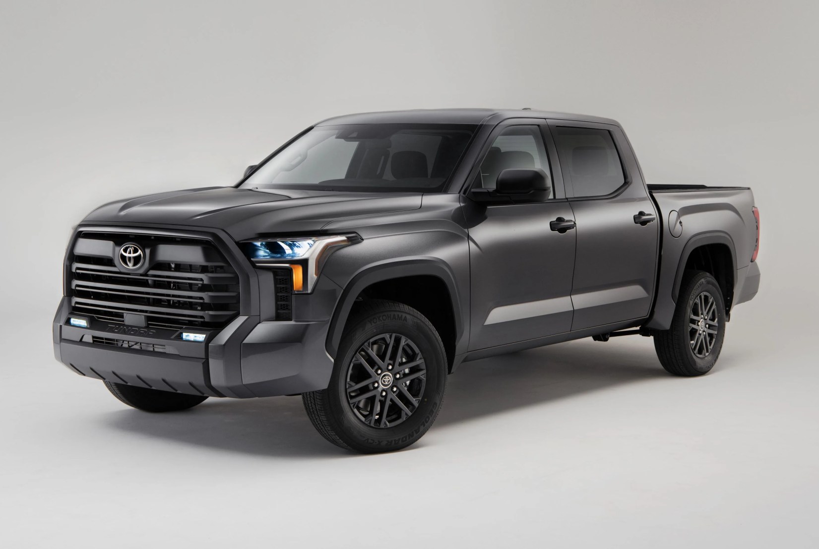 toyota tundra with new sx package with a white background