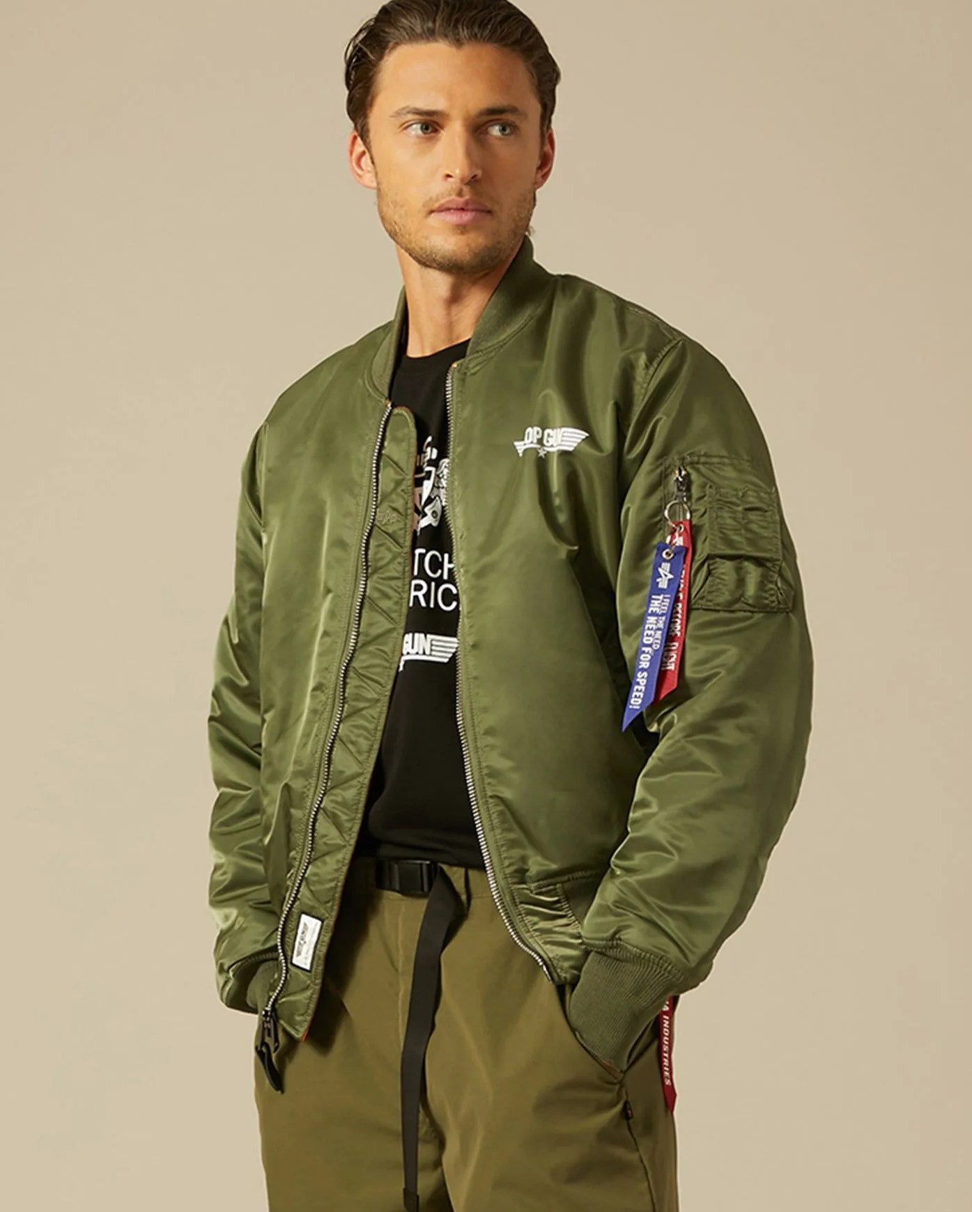 alpha x top gun ma 1 bomber jacket