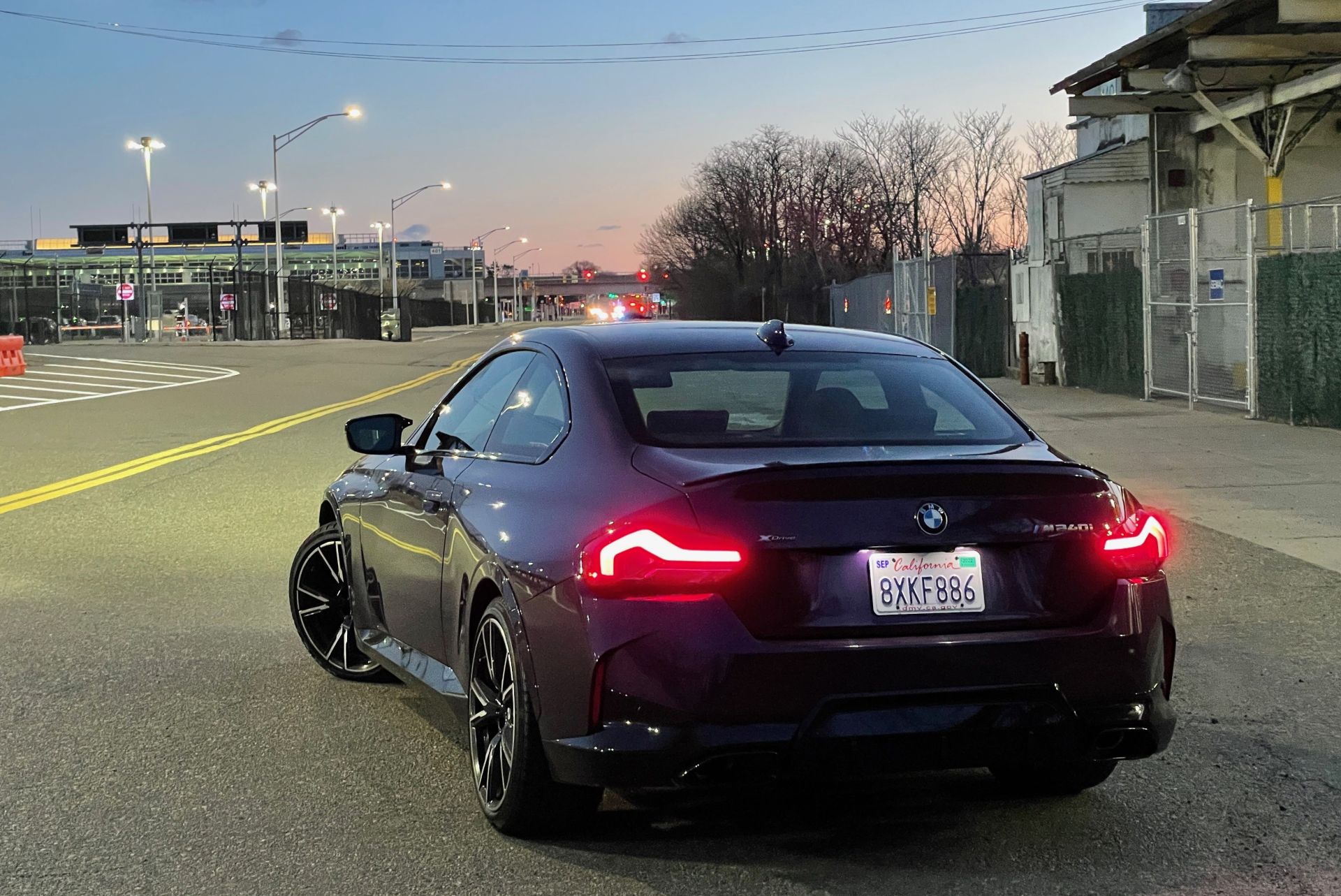 the 2022 bmw m240i xdrive in purple