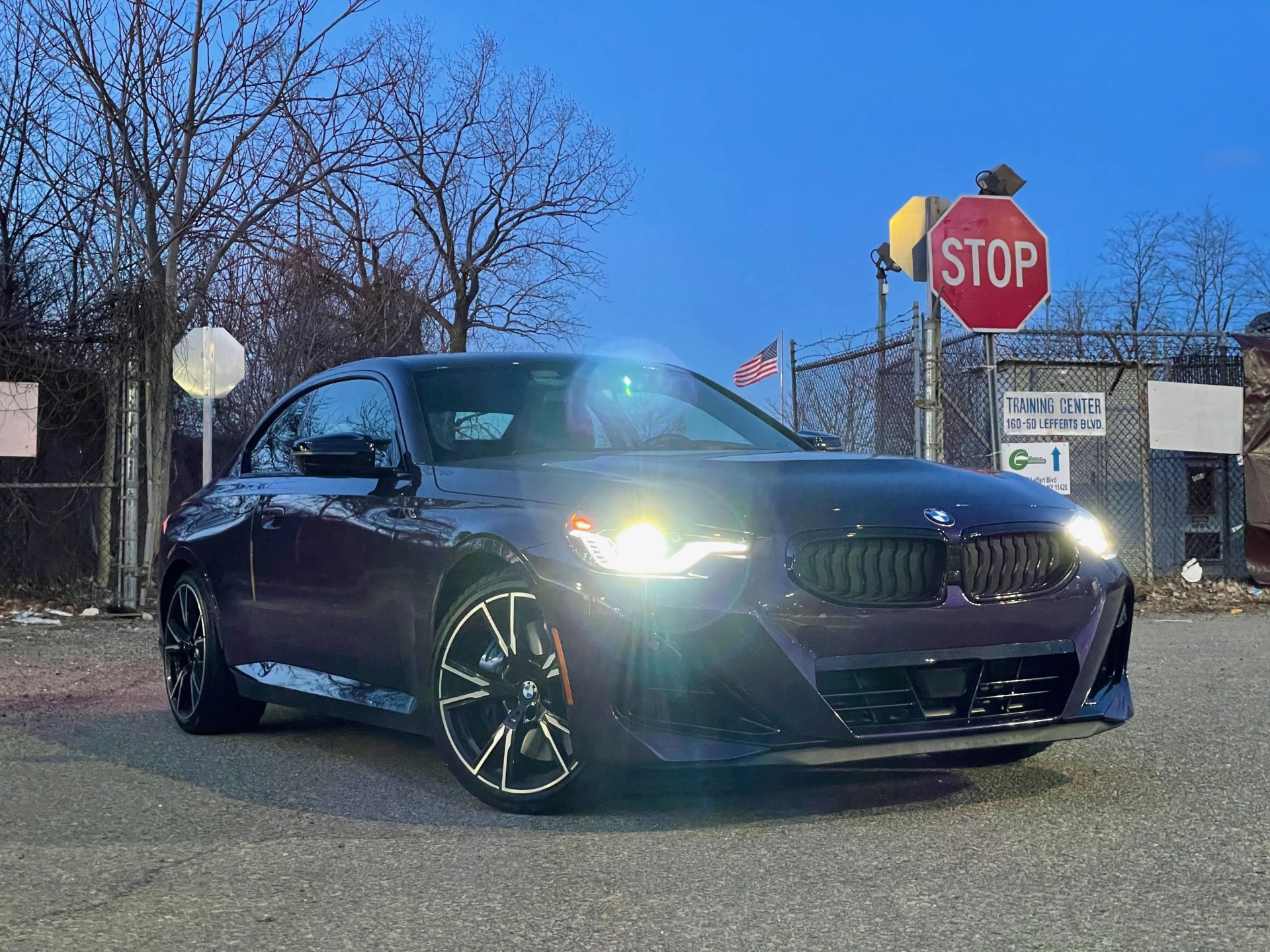 the 2022 bmw m240i xdrive in purple