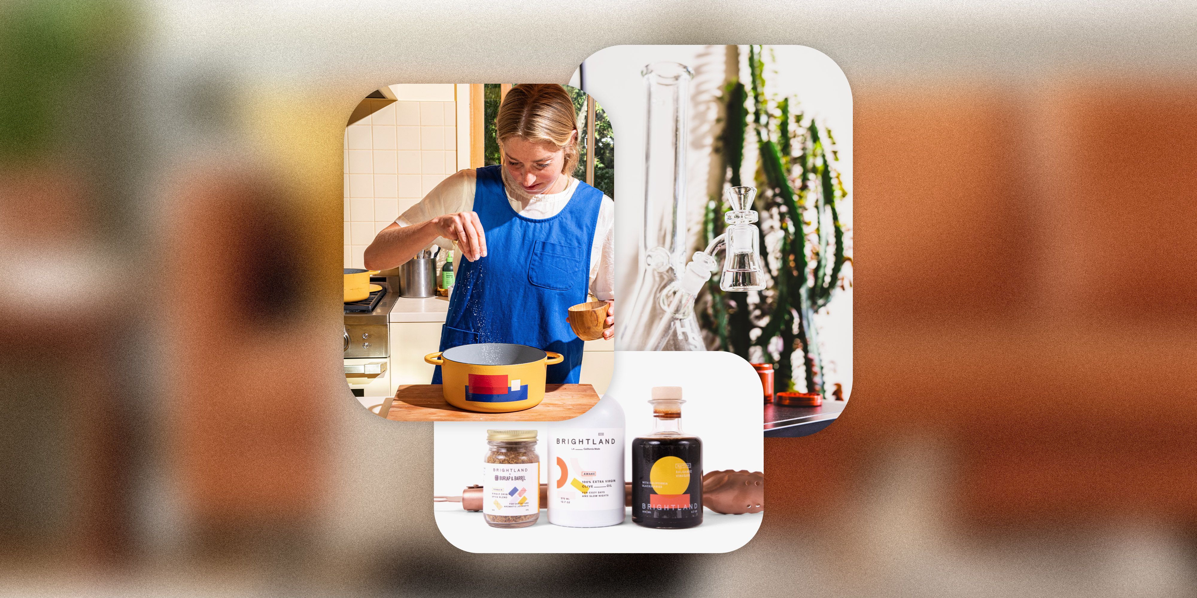 great jones x molly baz, higher standards the flower kit, and brightland the summer bbq capsule