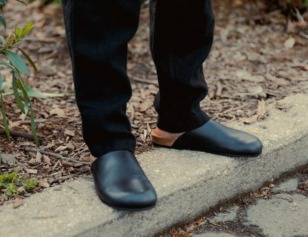 calf leather mules