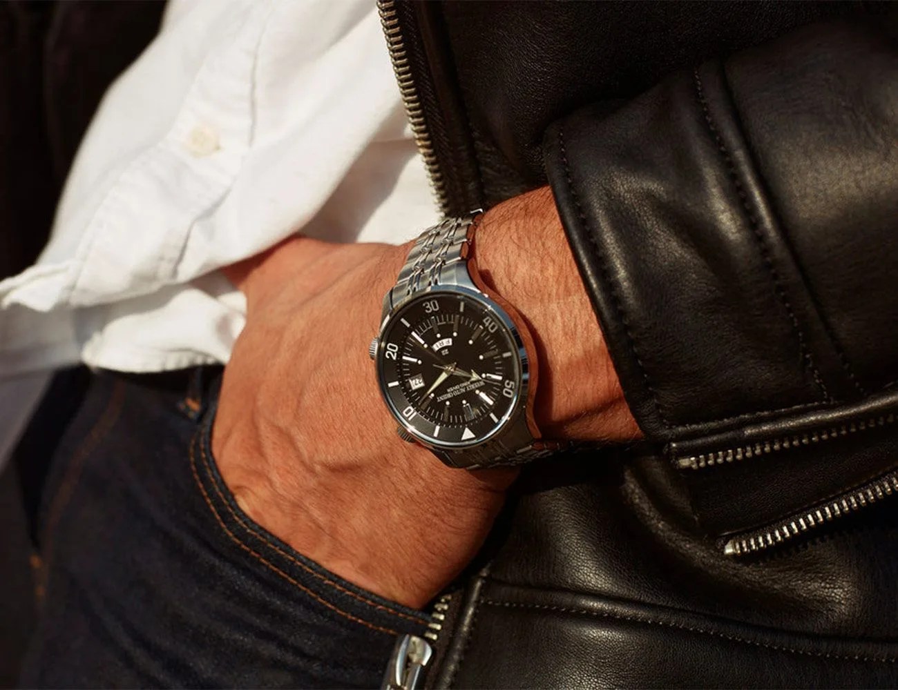orient watch worn on wrist