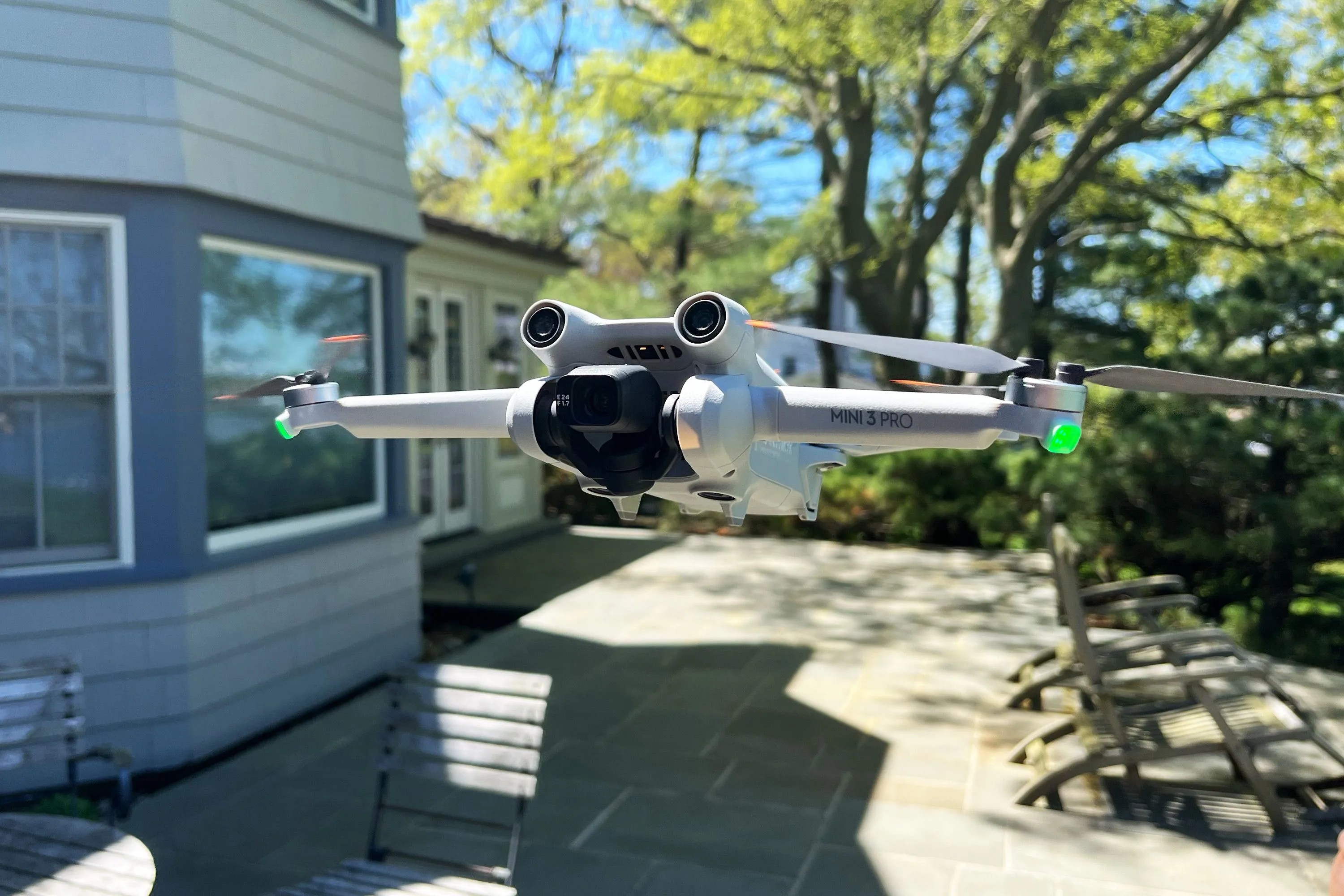 dji mini drone flying