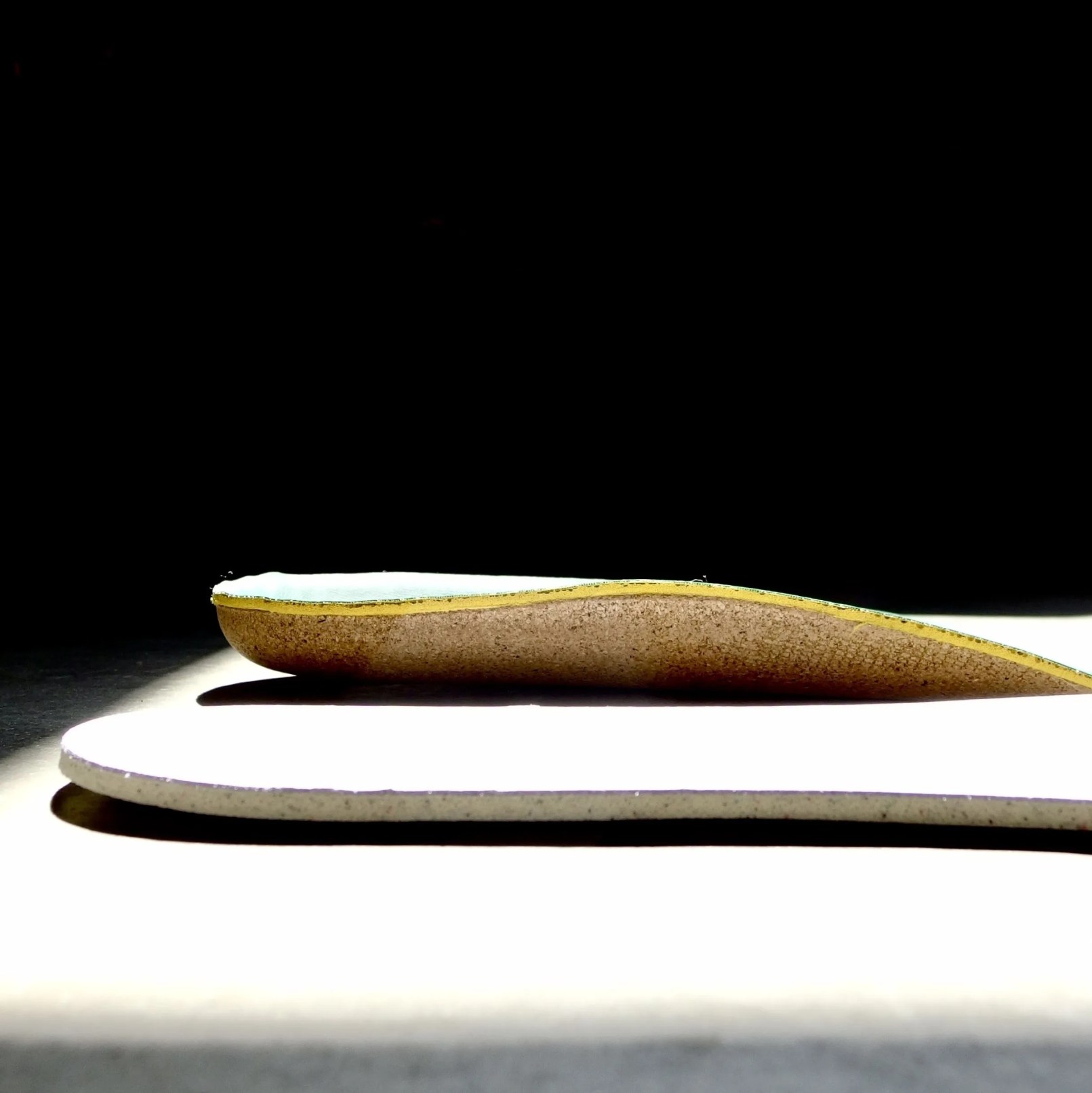 fulton insole positioned on its side