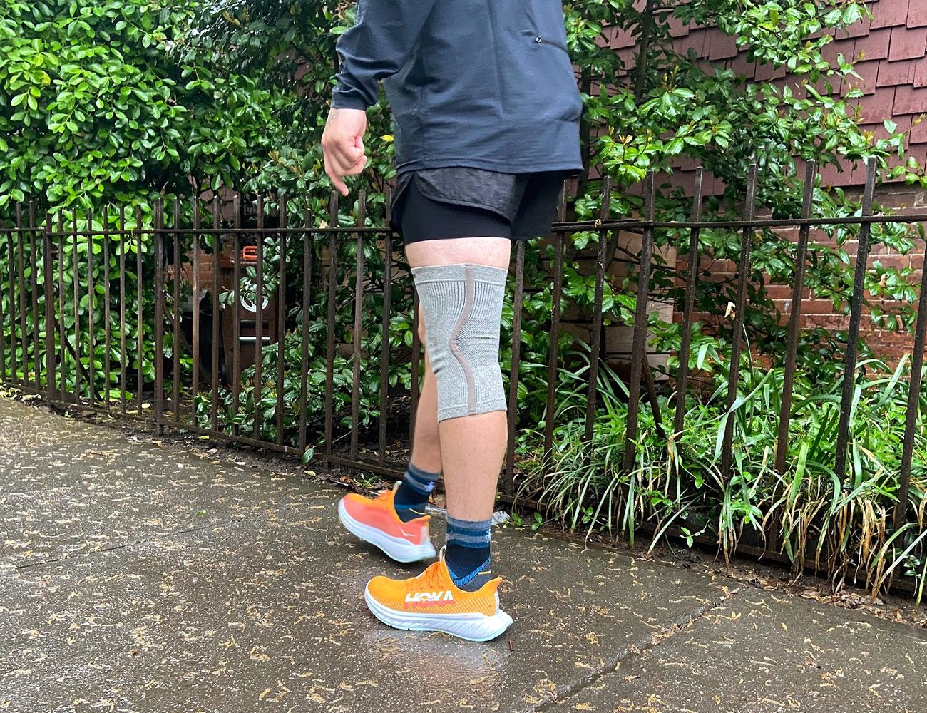 will porter in hoka sneakers