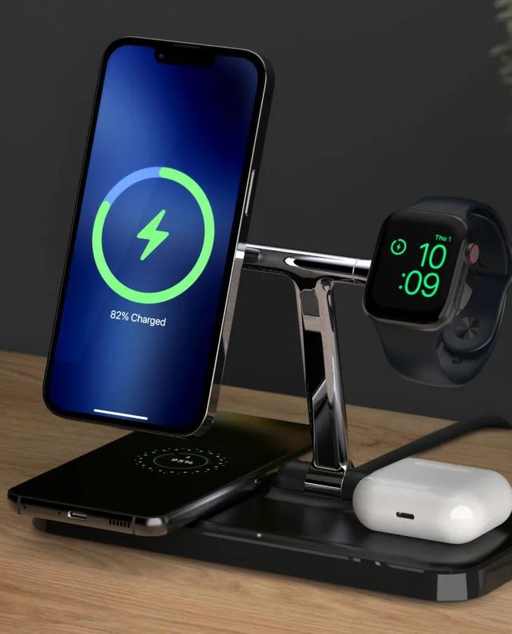 4 in 1 wireless charger with magsafe