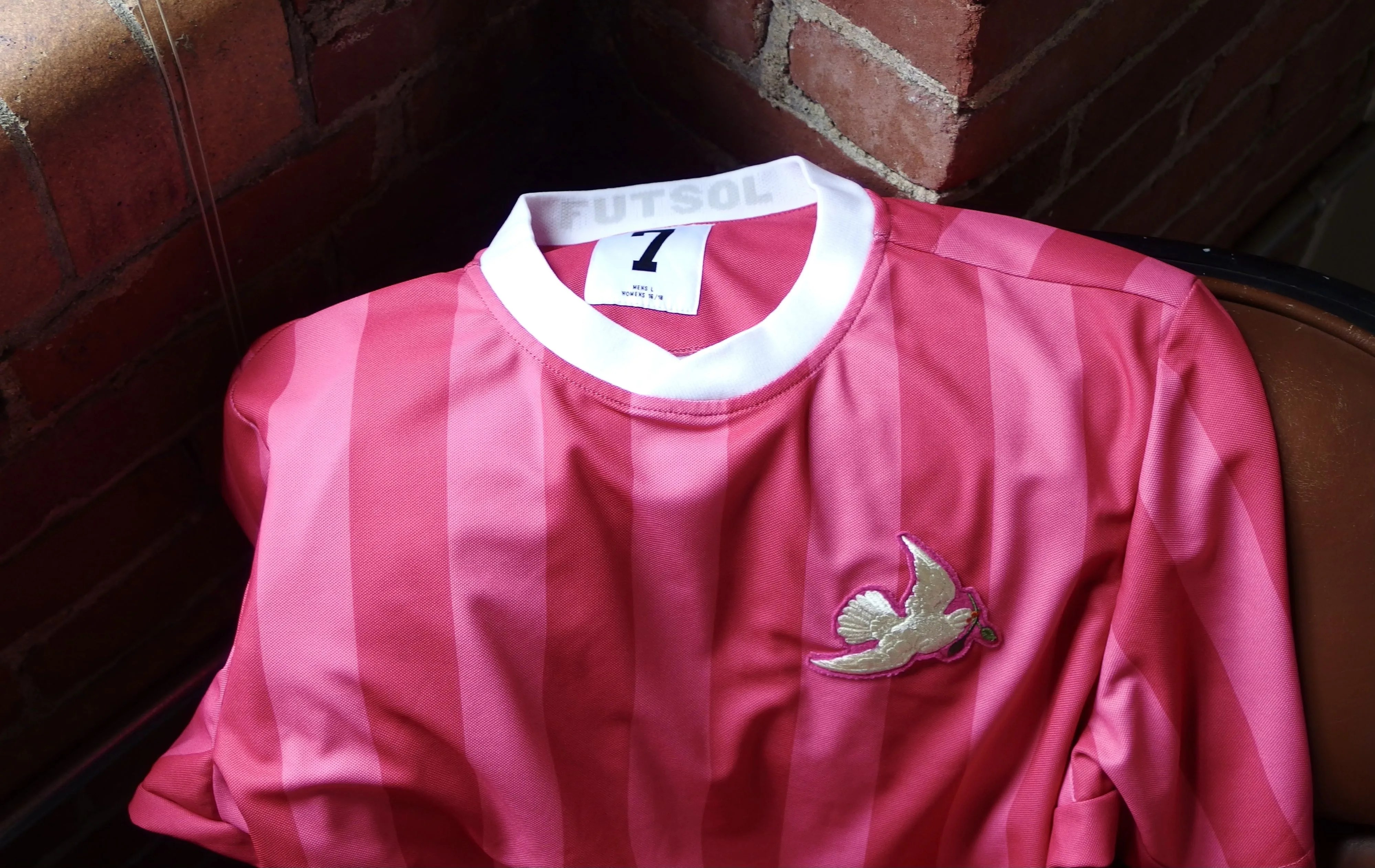 futsol jersey laid on a chair