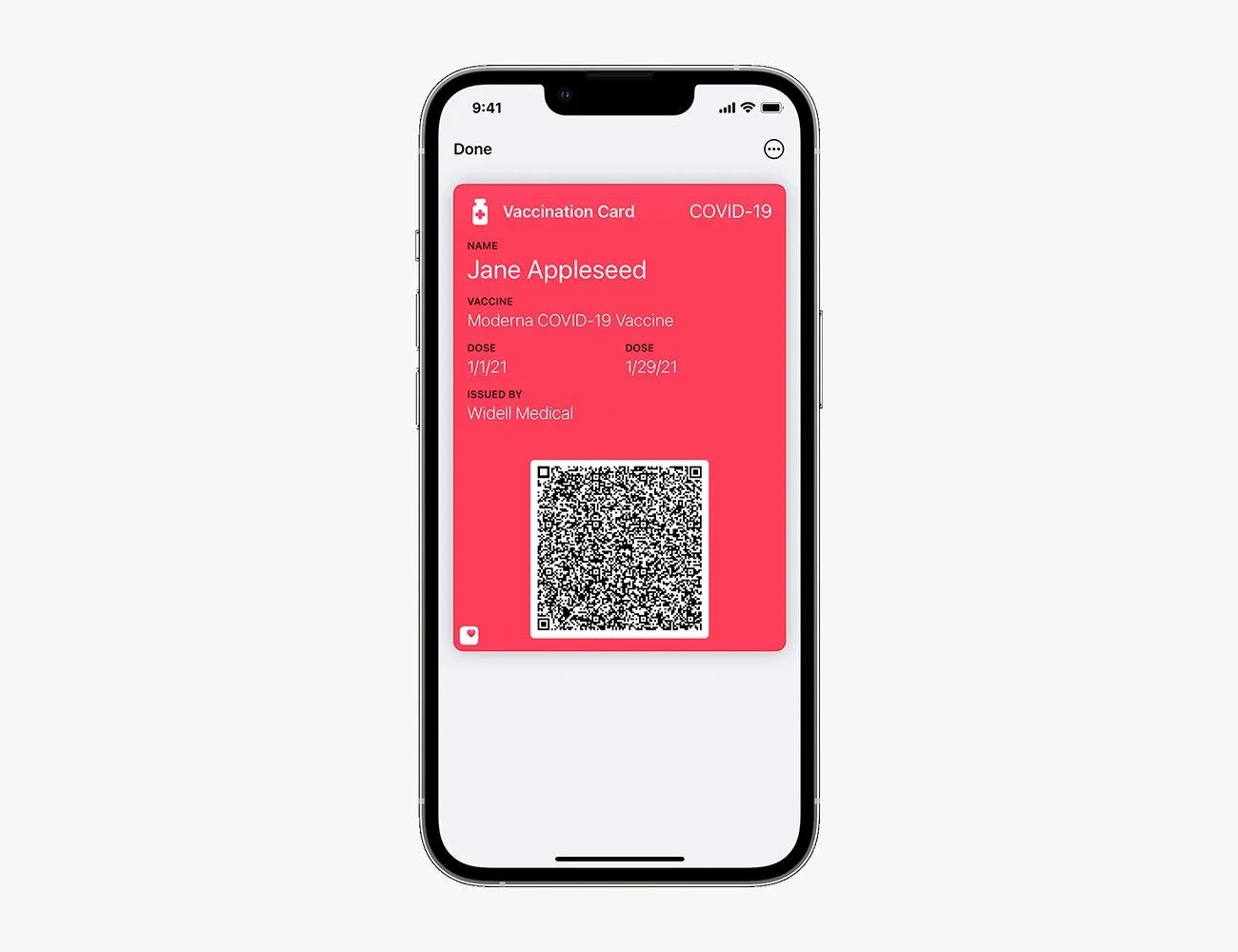 iphone wallet app vaccinnation card