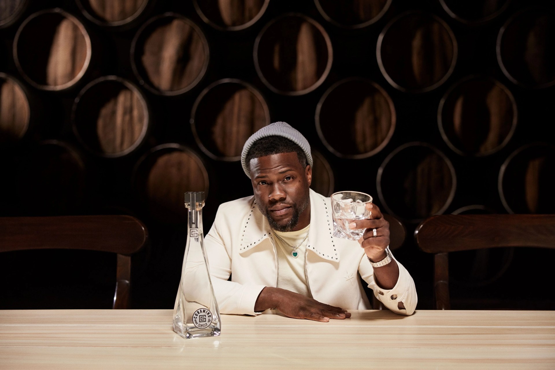 man holding a glass