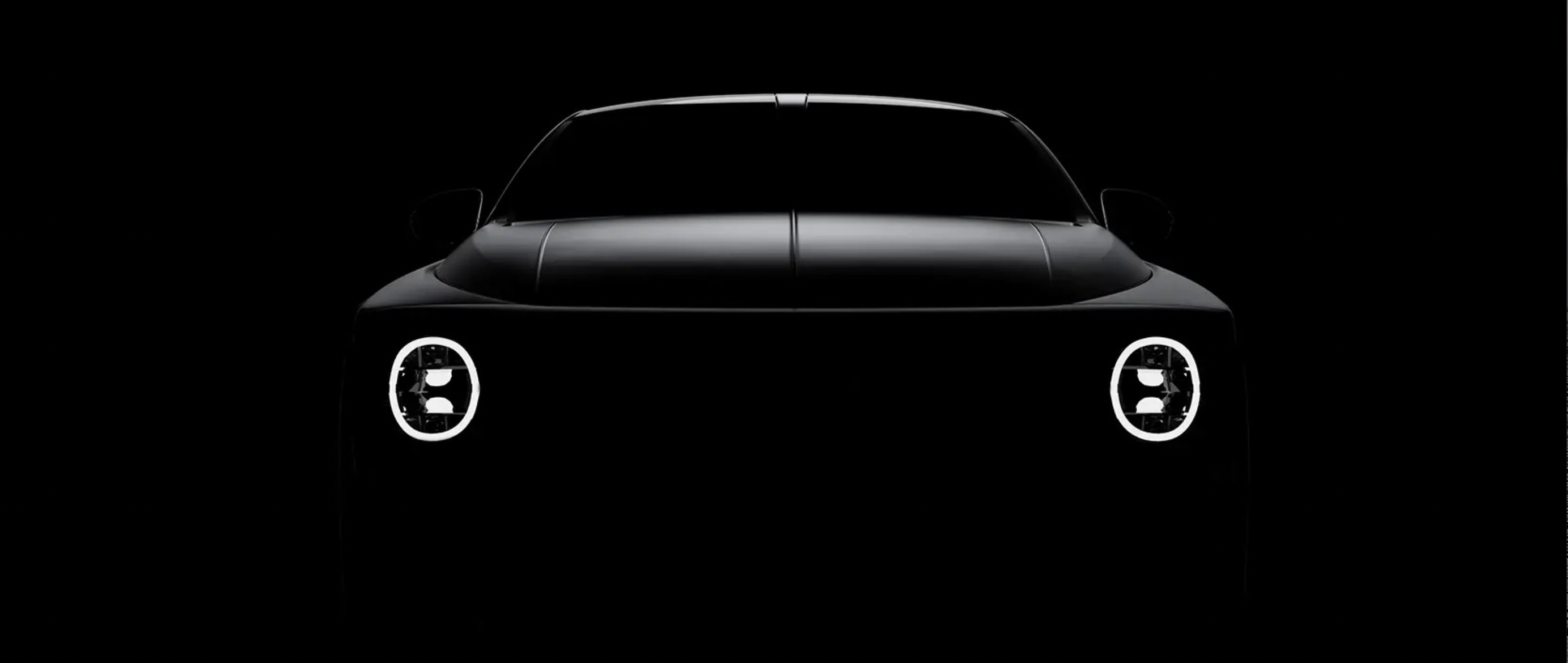black and white front end teaser image of a collaboration concept between mercedes amg and the musician william