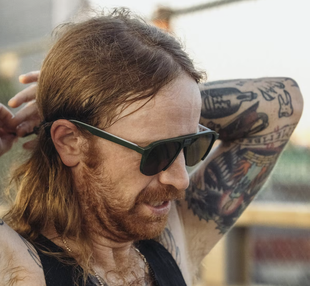 man wearing sunglasses