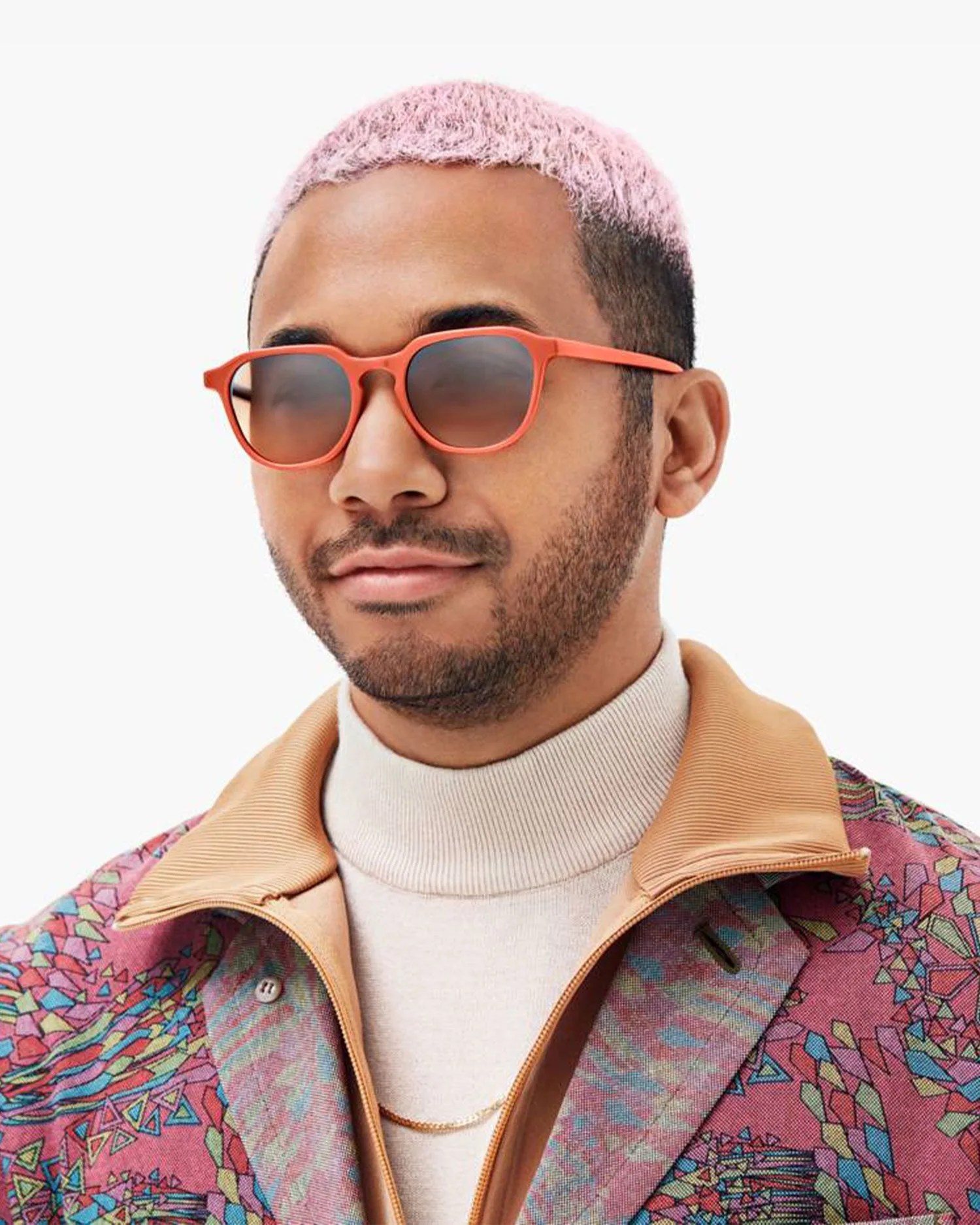 man wearing warby parker mahal sunglasses