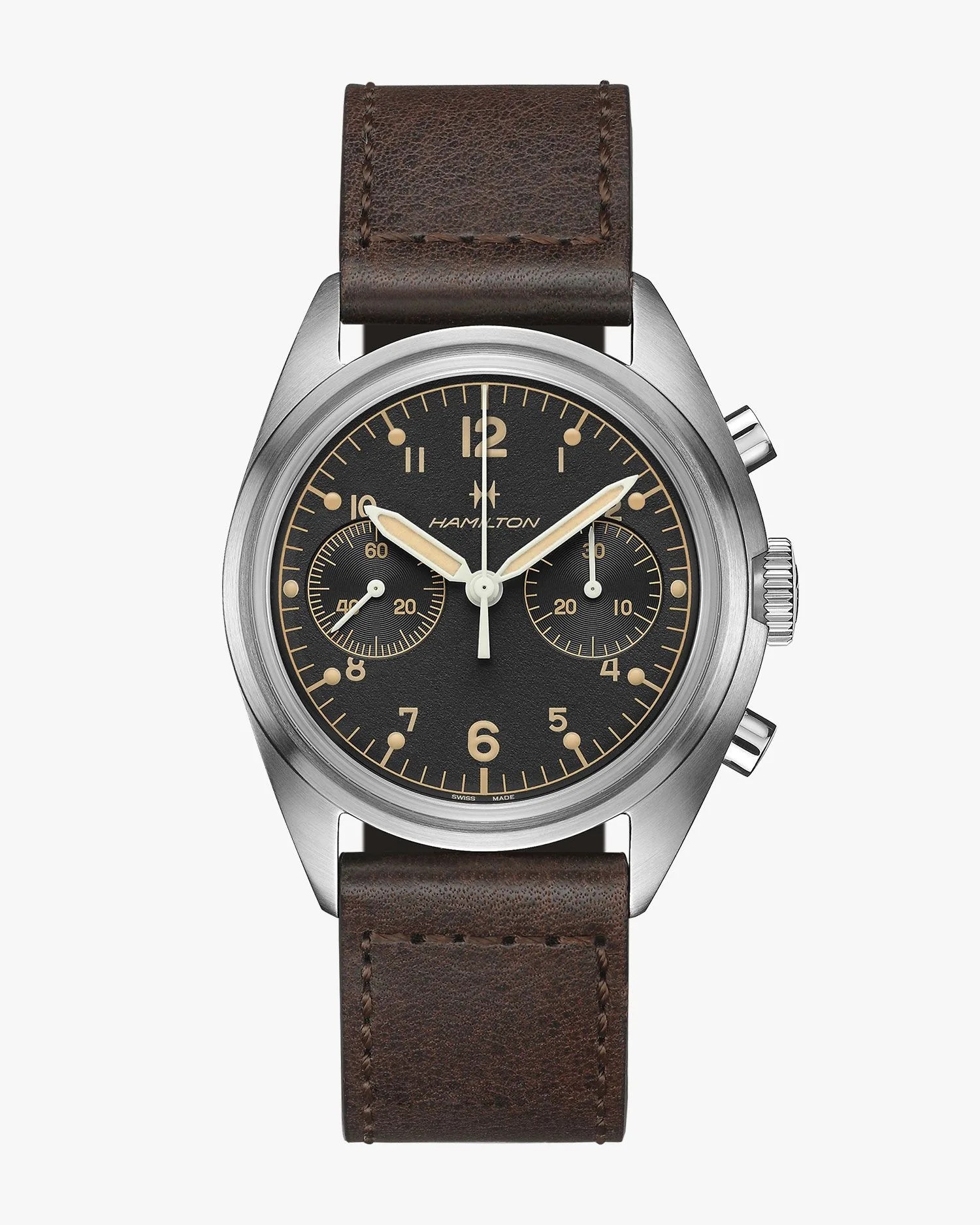 hamilton khaki aviation pioneer mechanical chrono watch